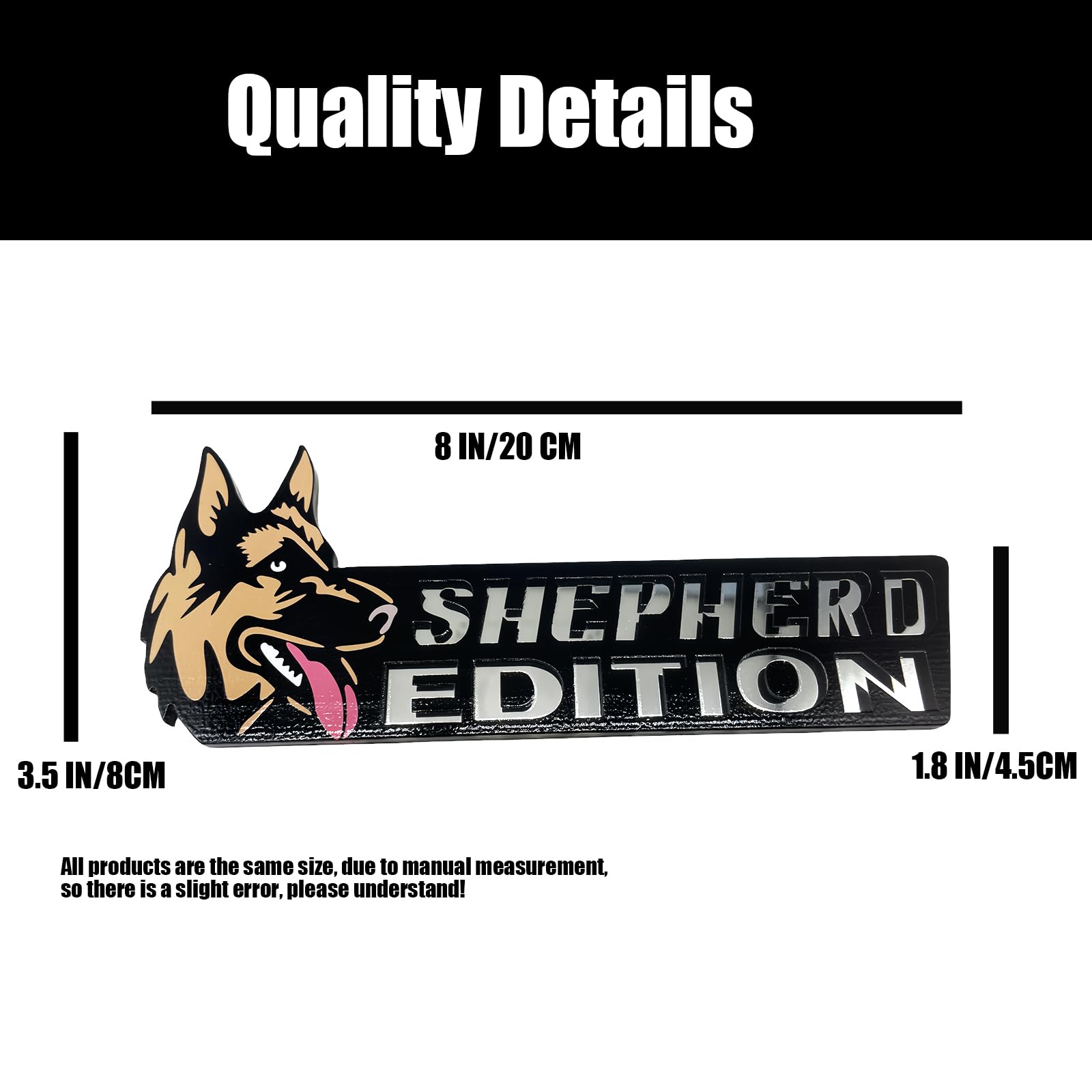 3D Laser Cut Dog Car Emblem - Great Dane Vehicle Badge for Cars, Trucks, RVs & Boats | Funny Animal Decorative Sticker for Automotive Exterior | Unique Pet Lover Gift Idea (Perfect for Dog Owners & Car Enthusiasts)
