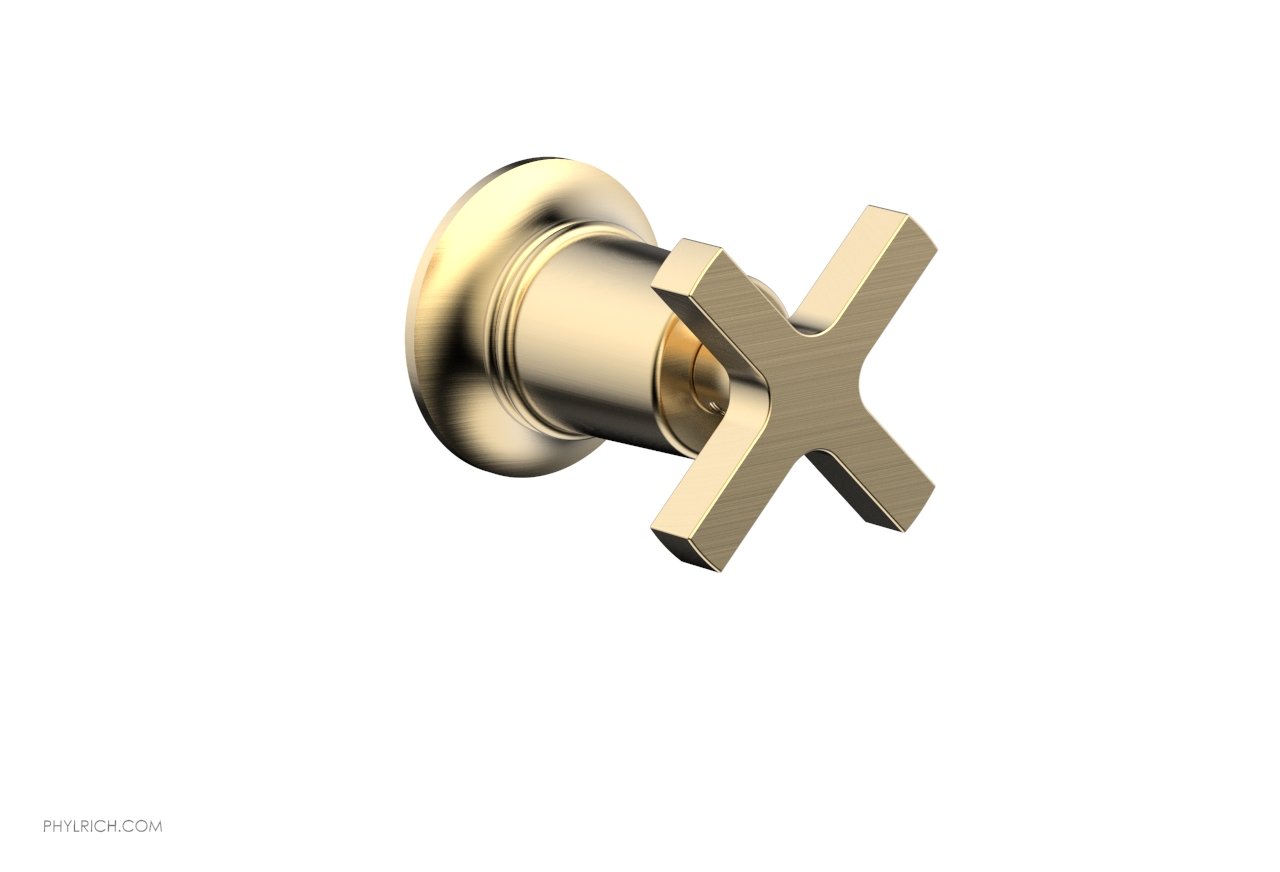 HEX MODERN 501-35 Volume Control Diverter Trim with Cross Handle - Bathroom & Kitchen Faucet Accessory for Sink and Shower