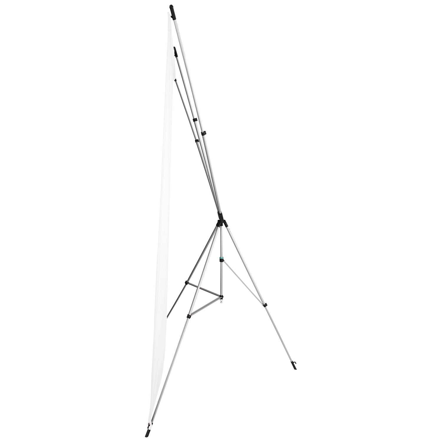 X Drop Wrinkle Resistant Backdrop Kit - High Key White (5' x 7') - Professional Photo Studio Background for Photography, Videos & Live Streaming