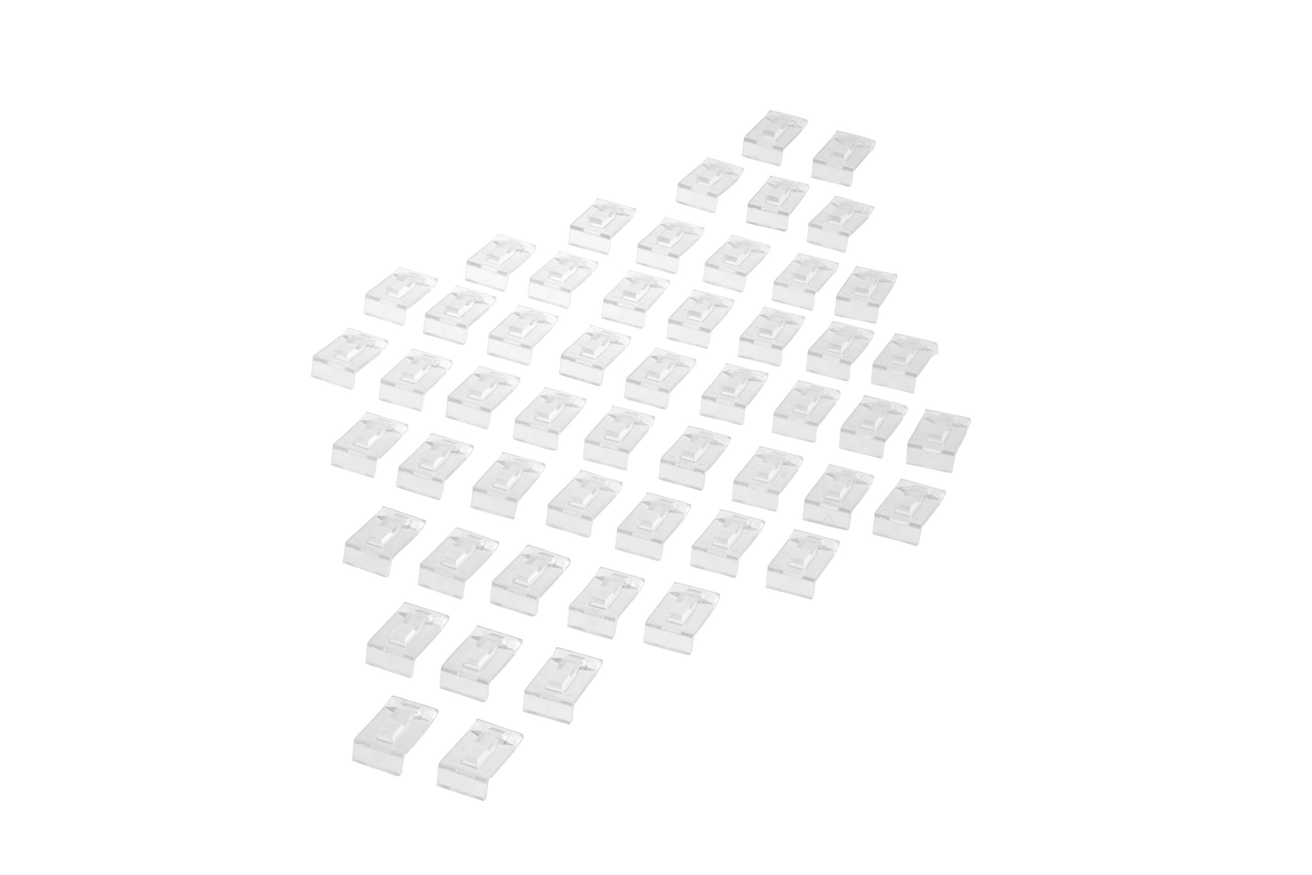 SE Clear Acrylic Ring Stands (50-Pack) - Transparent Jewelry Display Stands for Earrings, Necklaces & Rings - Perfect for Retail Stores, Craft Shows & Home Organization