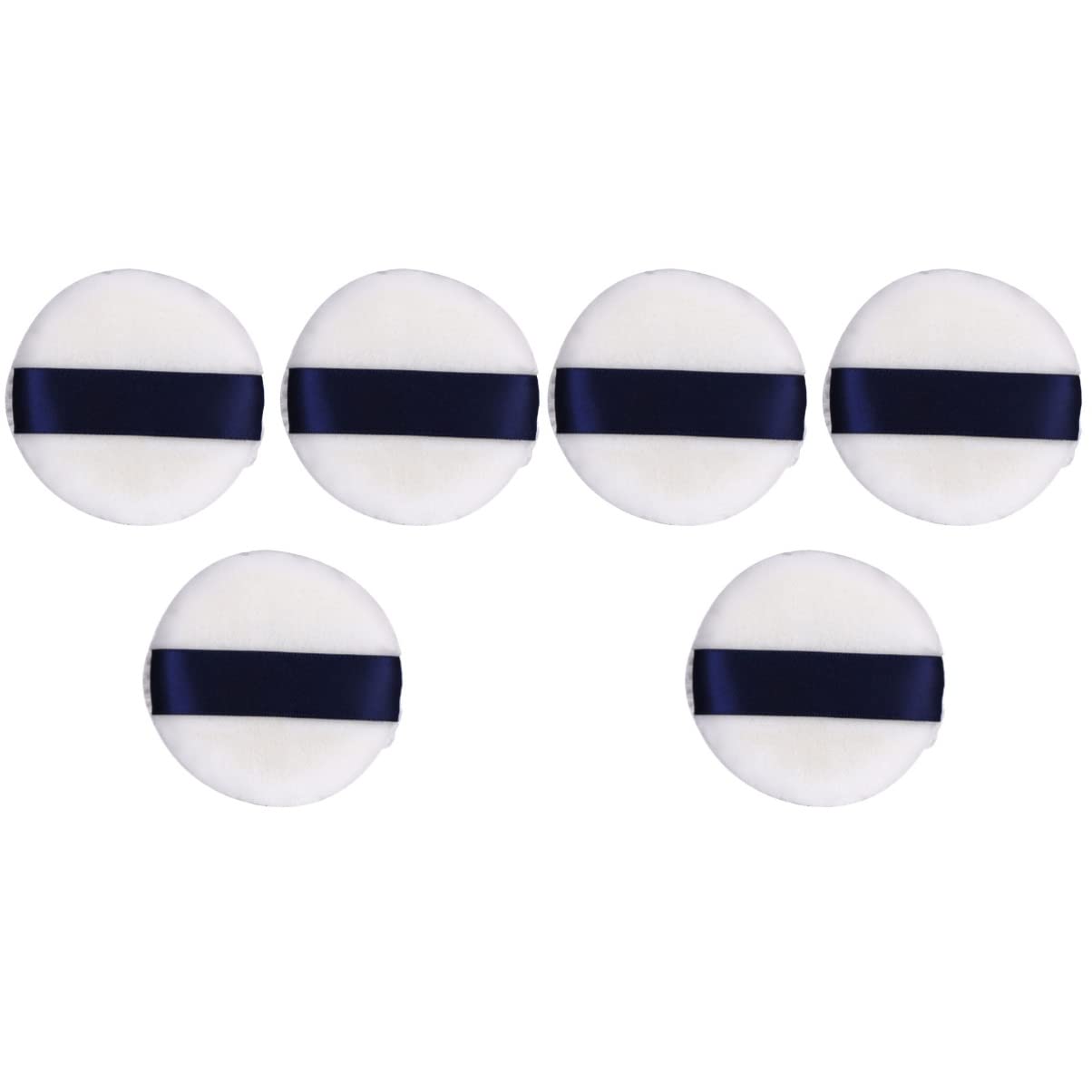 Beaupretty 2 Sets Makeup Powder Puff Set - Soft Loose Powder Puff with Hold Strap for Wet & Dry Application (3pcs*2) - Perfect for Foundation, Setting Powder & Blush Application