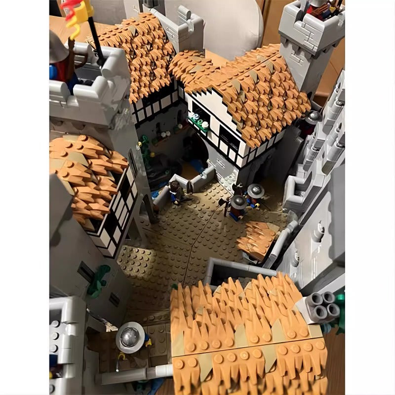 12988pcs MOC 129180 Extended Lion Knights Castle Building Blocks Set - Medieval Castle Toy for Adults & Kids, Perfect for Creative Play, Display & Gift Giving
