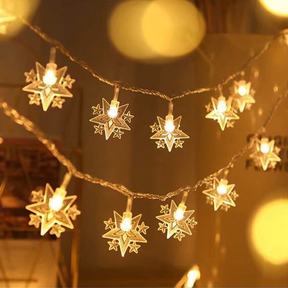 40 LED Star String Lights Battery Operated - 20ft Waterproof Fairy Lights for Christmas, Wedding, Birthday Party Decor | Perfect for Patio, Garden, Bedroom & Outdoor Holiday Decoration