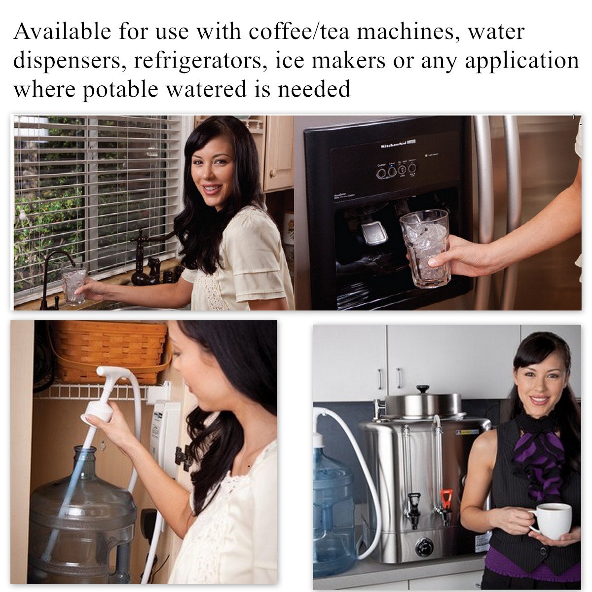 TDRFORCE 3.8L Bottled Water Dispenser System with Single Water Inlet - Compatible with Refrigerator, Ice Maker & Coffee Brewer - Perfect for Home, Office and Kitchen Use