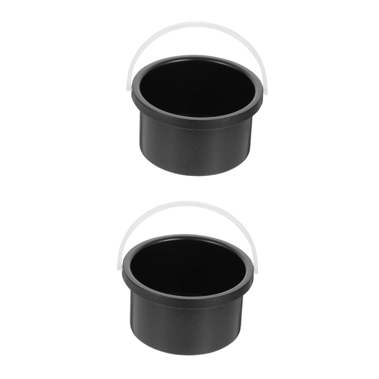 2 Pack Black Aluminum Wax Melting Pot with Lid - Professional Wax Warmer for Hair Removal, DIY Candle Making, Waxing & Beauty Salon Use - Portable Wax Heater Bowl for Home and Spa
