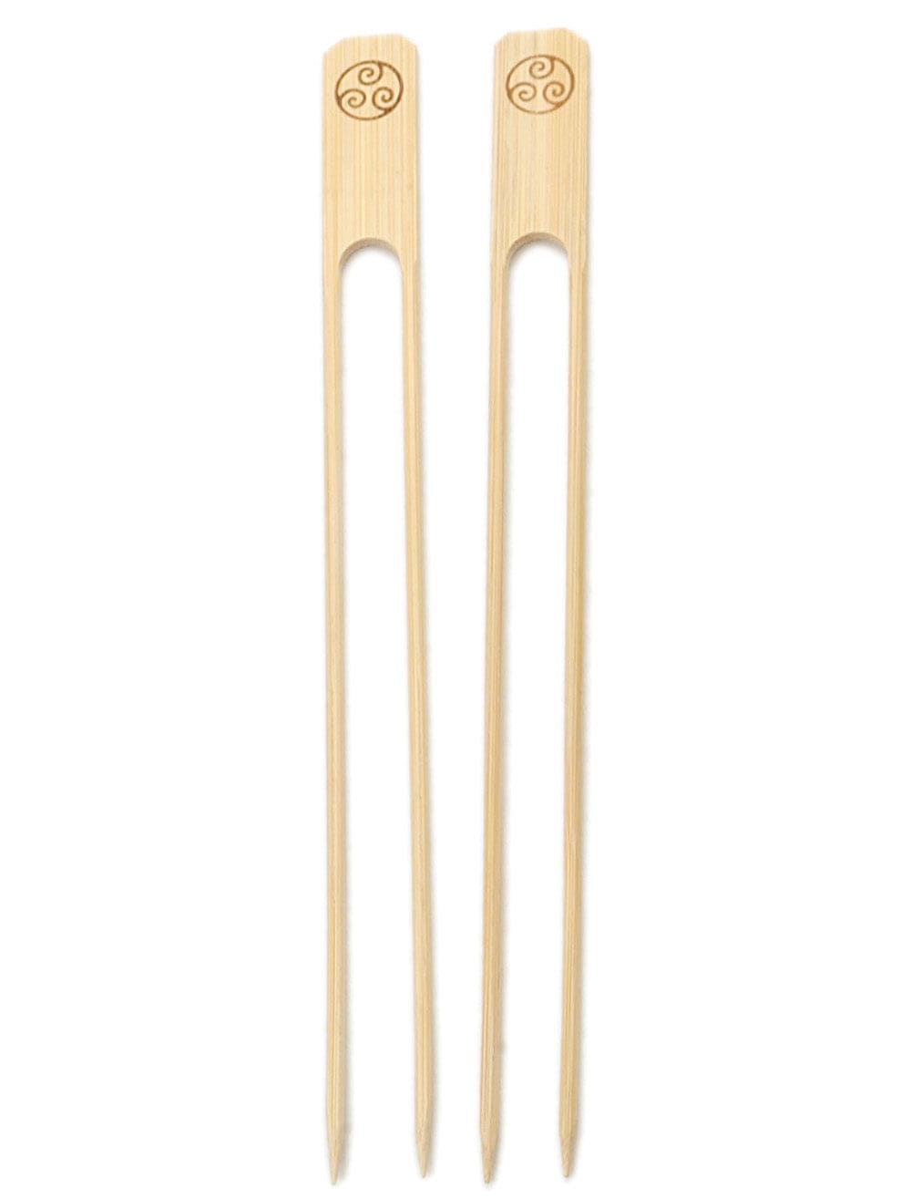 Premium RSVP Bamboo Double Skewers - 12 Inch Reusable BBQ Grilling Skewers for Kabobs, Shrimp, Vegetables - Perfect for Outdoor Cooking, Camping & Backyard Parties