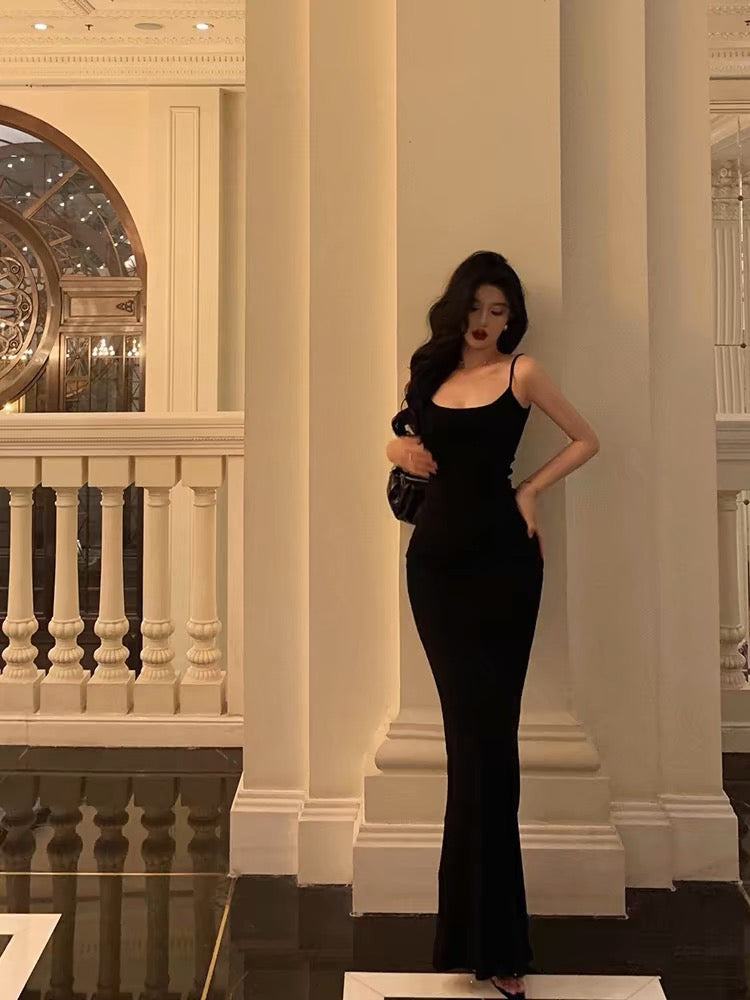Elegant Black Sheath Long Prom Dress for Evening Party - J3266 | Perfect for Homecoming, Formal Events & Special Occasions