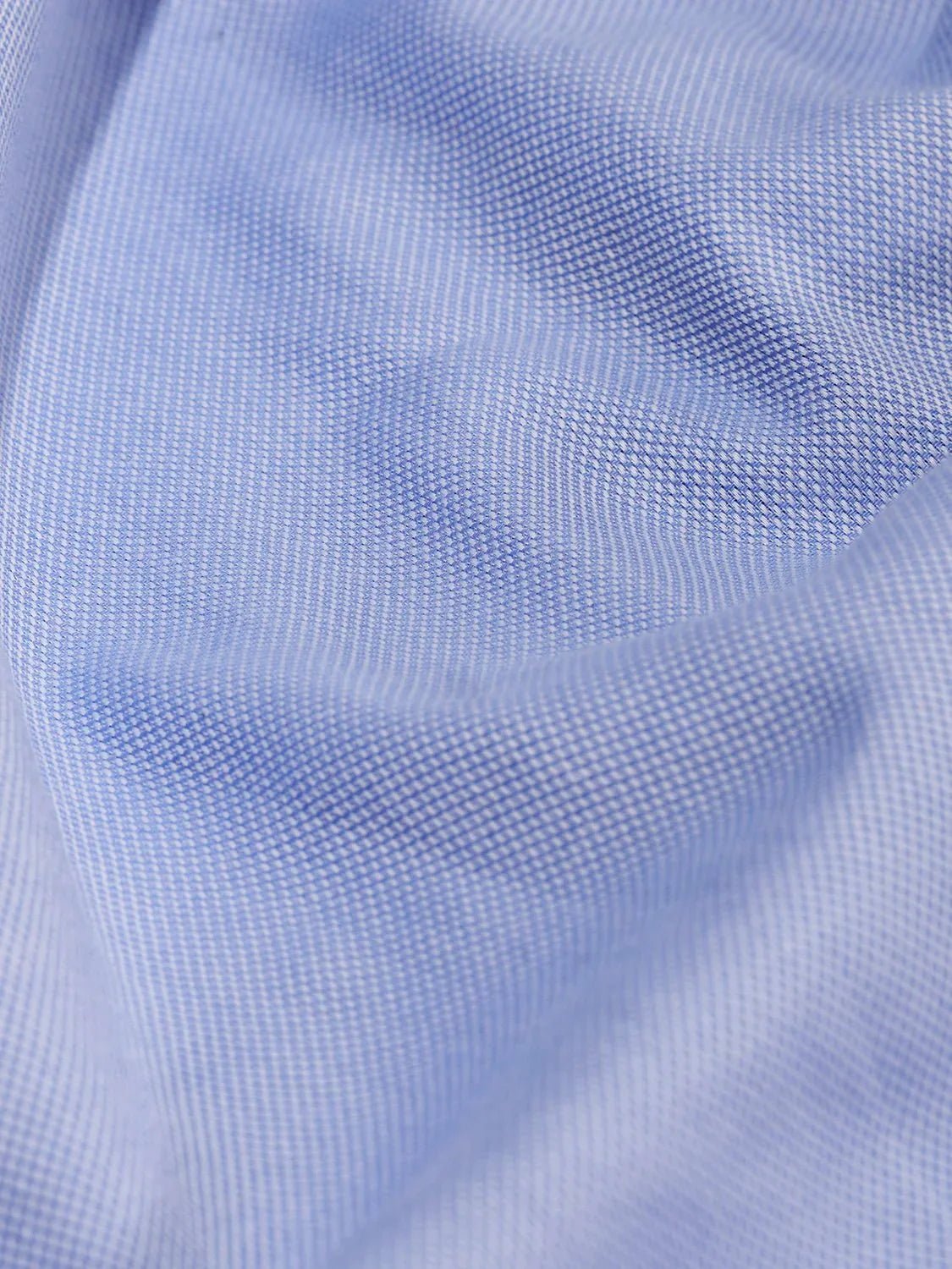 Porto Blue Men's Dress Shirt - Formal Business Attire for Office, Wedding & Special Occasions