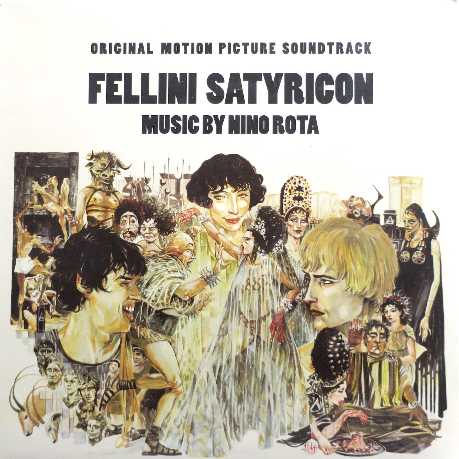 Nino Rota FELLINI SATYRICON Original Soundtrack - Limited Edition Lime Green Vinyl LP Record - Perfect for Film Collectors & Italian Cinema Enthusiasts