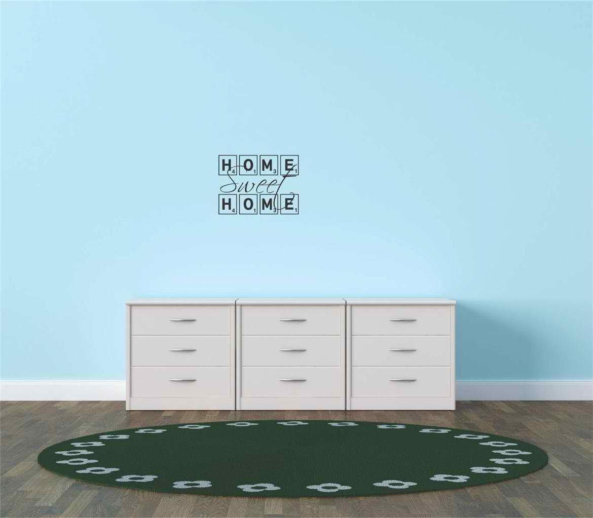 Home Sweet Home Wall Decals & Stickers - 16x16 Inch Vinyl Art for Nursery, Living Room, Bedroom Decor - Perfect for Home, Office & Gift Giving