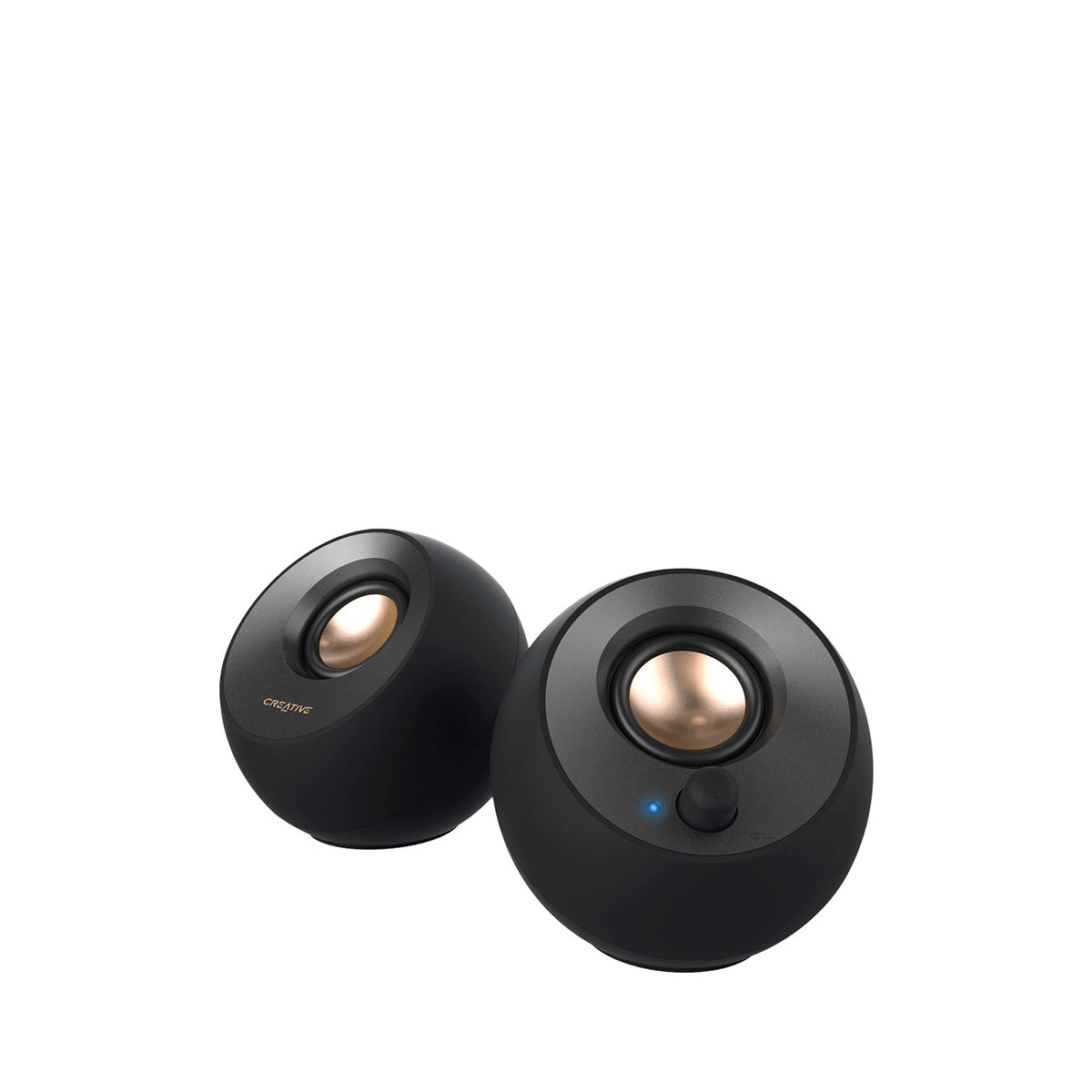 Creative Pebble V2 USB-C Powered Computer Speakers - Premium Sound for PC, Laptop, Gaming & Home Office (Black) | Compact Design for Desk Setup & Music Listening