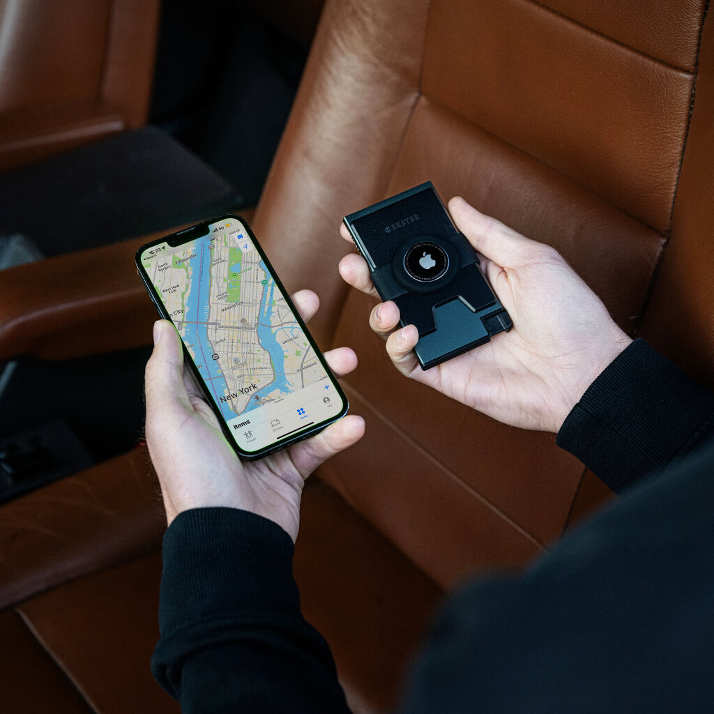 Apple AirTag Card Holder - Slim RFID Blocking Wallet for AirTag Tracker | Perfect for Travel, Keys & Wallet Tracking