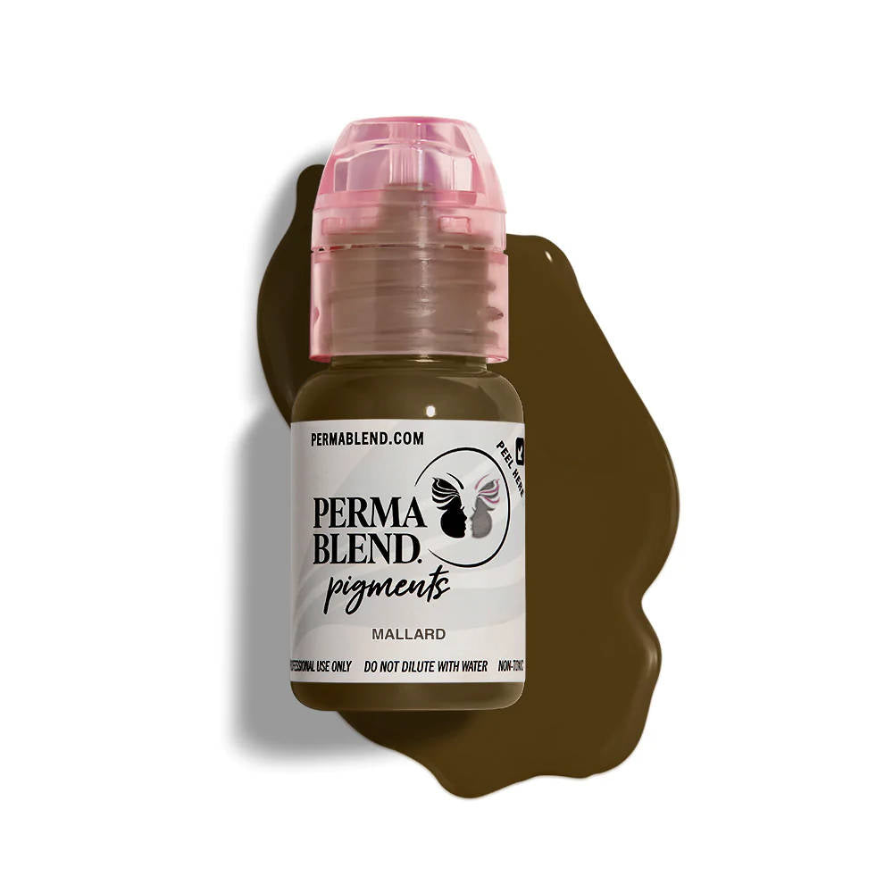 Perma Blend Mallard Pigment - Professional Tattoo Ink for Vibrant Body Art | Perfect for Tattoo Artists & Permanent Makeup | Use for Eyebrows, Lips & Cosmetic Tattooing