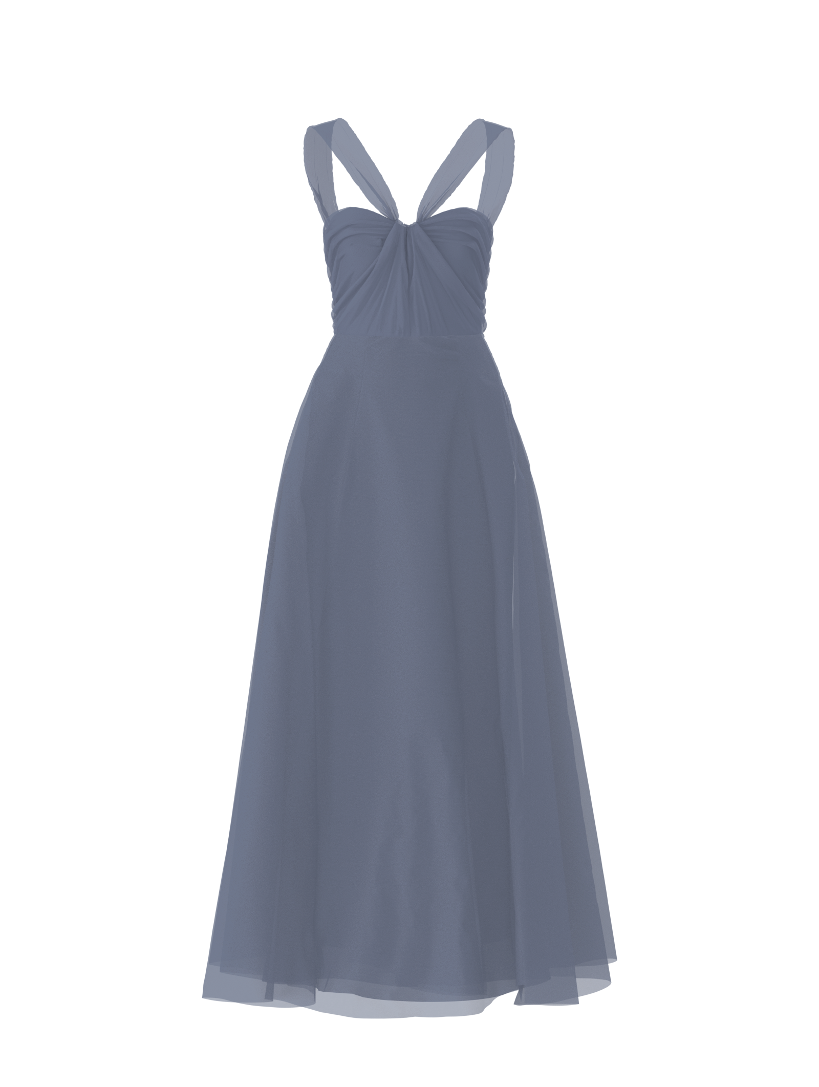 Cerisa Women's Bodice and Skirt Set - Elegant Slate Blue Outfit for Parties, Dances & Special Occasions