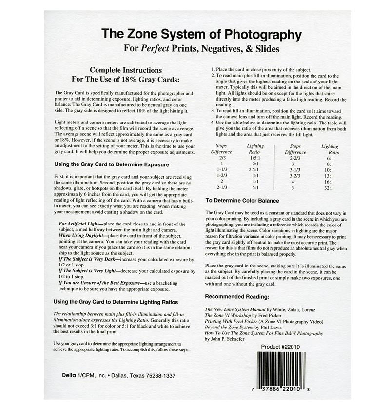 Delta Gray Card (8x10) - Professional White Balance Reference Tool for Photography & Videography - Perfect for Studio, Outdoor, and DSLR Camera Calibration
