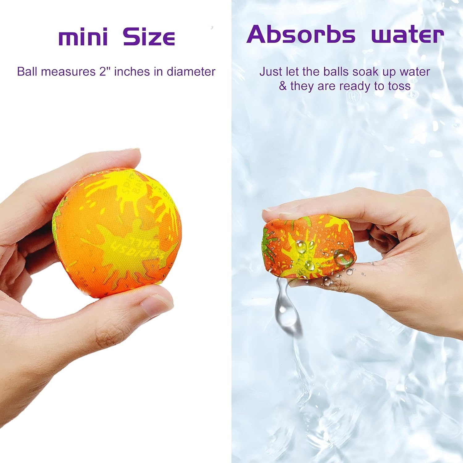**Liberty Imports 24-Pack Splash Water Balls with Mesh Bag – 2