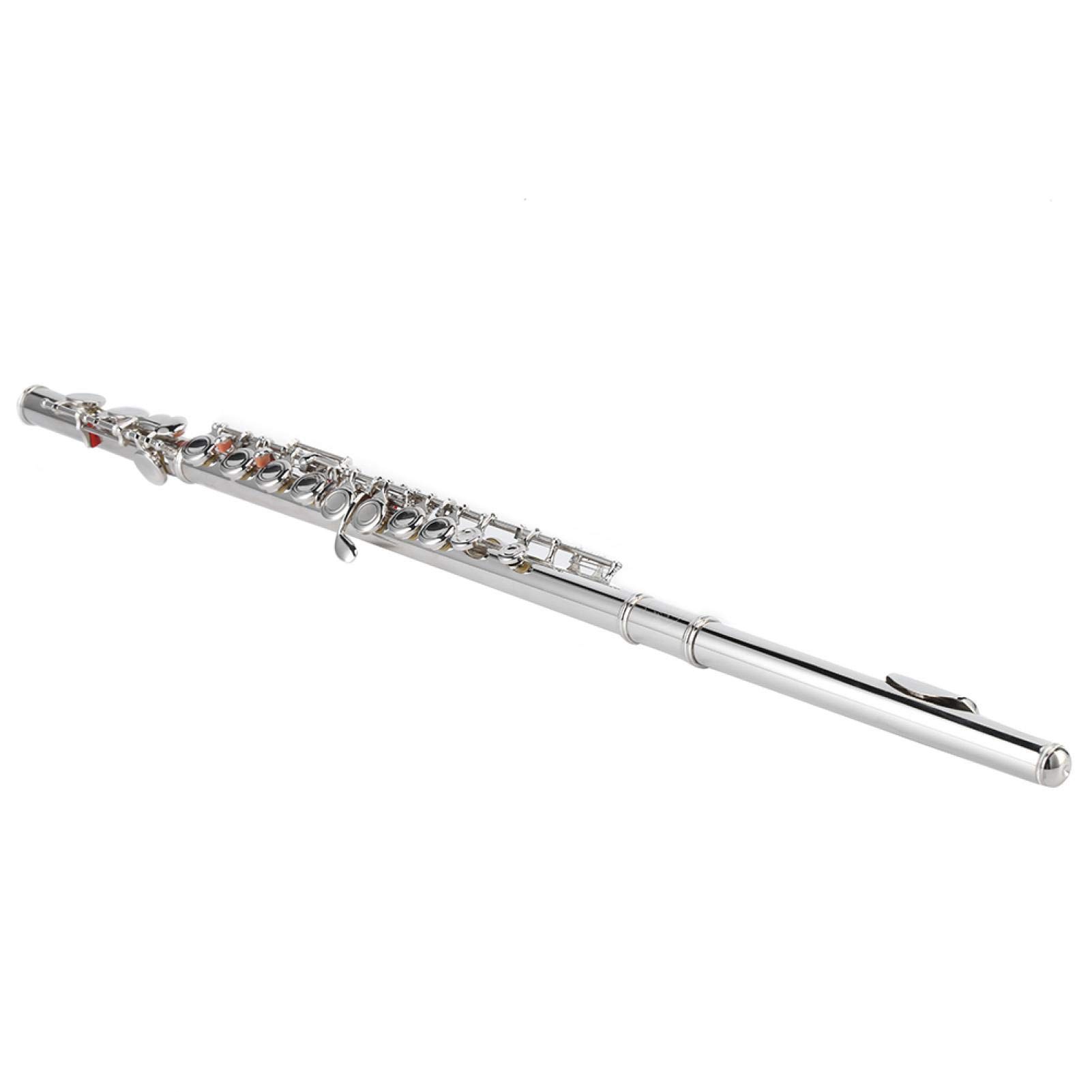 Premium Sterling Silver Flute for Beginners - Smooth Playability & Excellent Air Tightness - Perfect for School Bands, Music Classes & Solo Practice