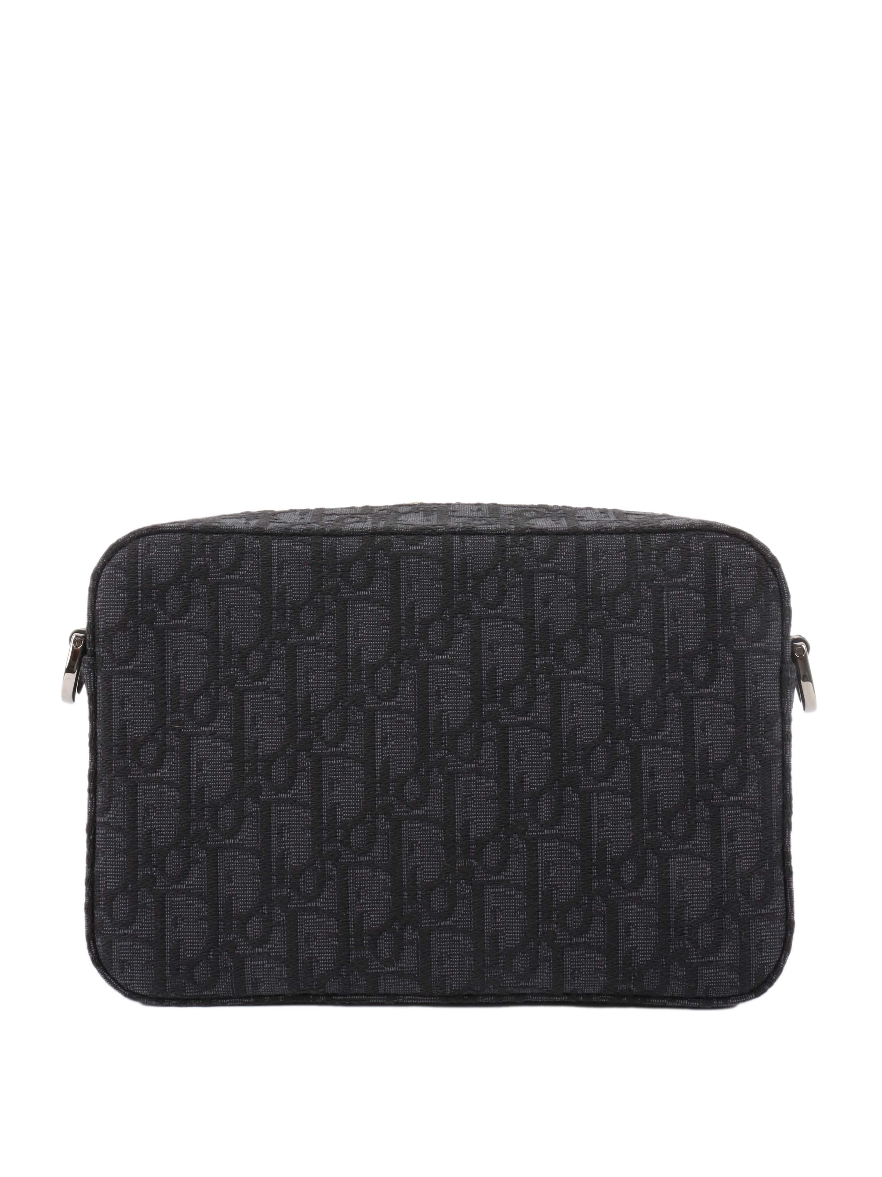 Dior Men's Black Safari Pouch Crossbody Bag - Luxury Designer Waist Pack for Travel, Gym & Everyday Use