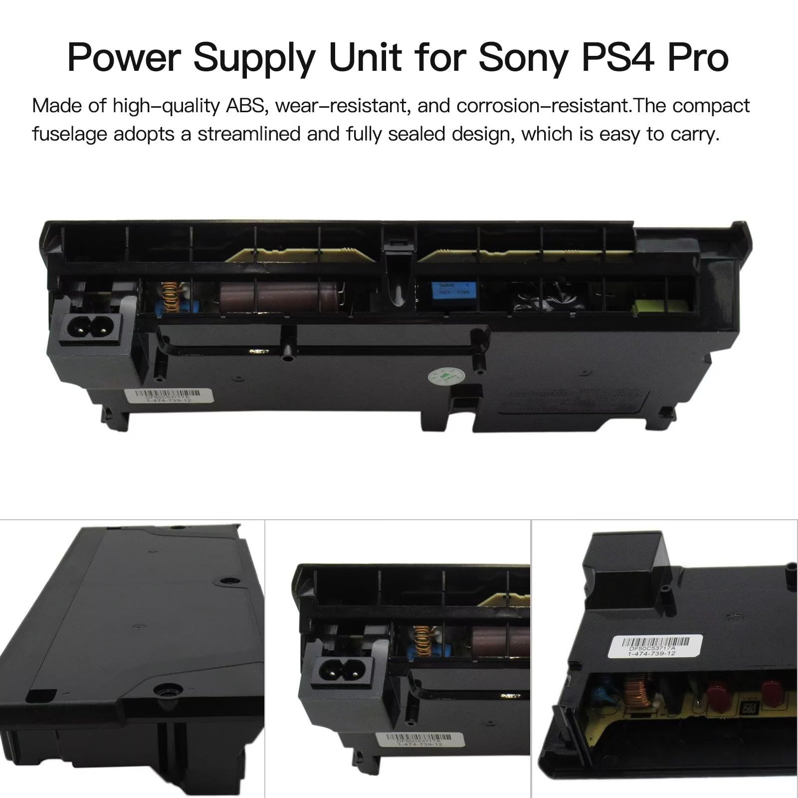 Original Power Supply N17-300P1A ADP-300FR Replacement for Sony Playstation PS4 Pro CUH-7215B & CUH-7215B N17-300P1A - Compatible with PS4 PRO-7200 - Perfect for Gaming & Home Entertainment Setup