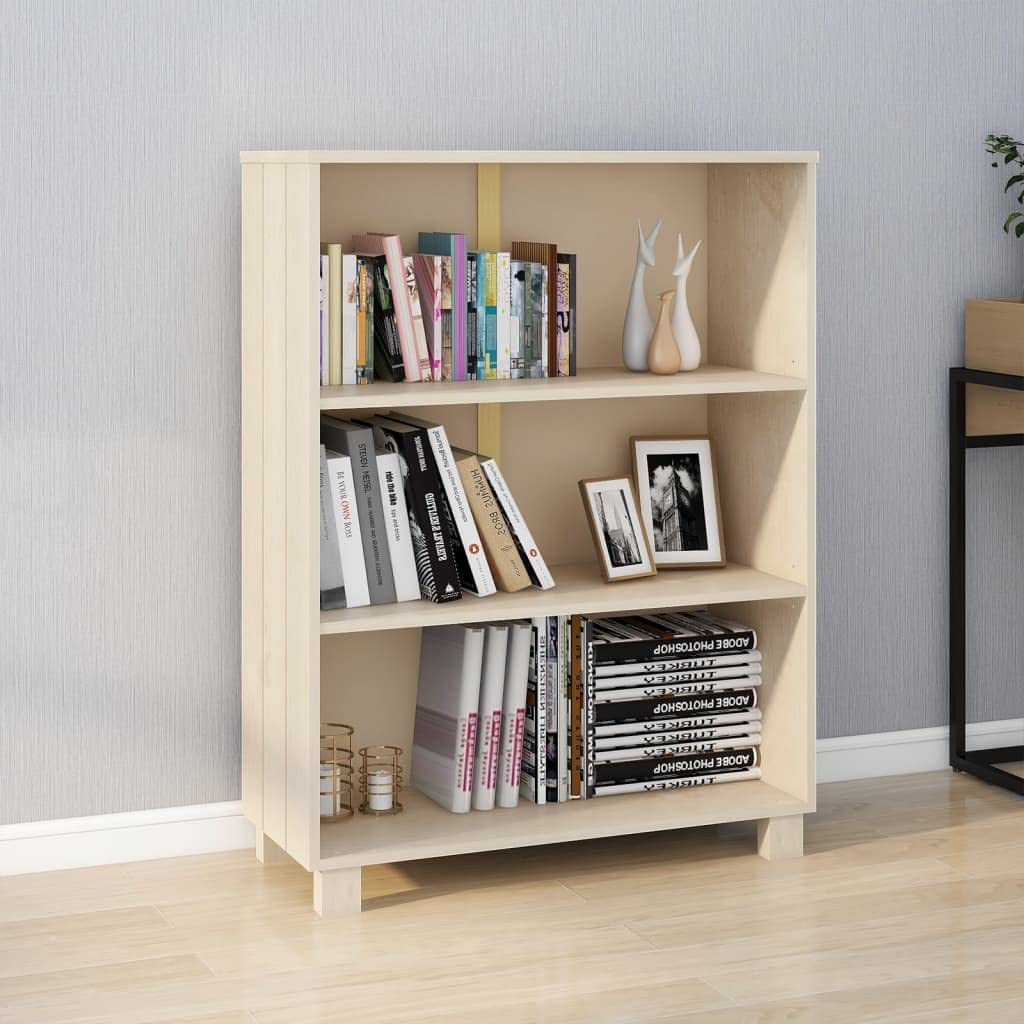 Solid Wood Pine Bookcase - 33.5