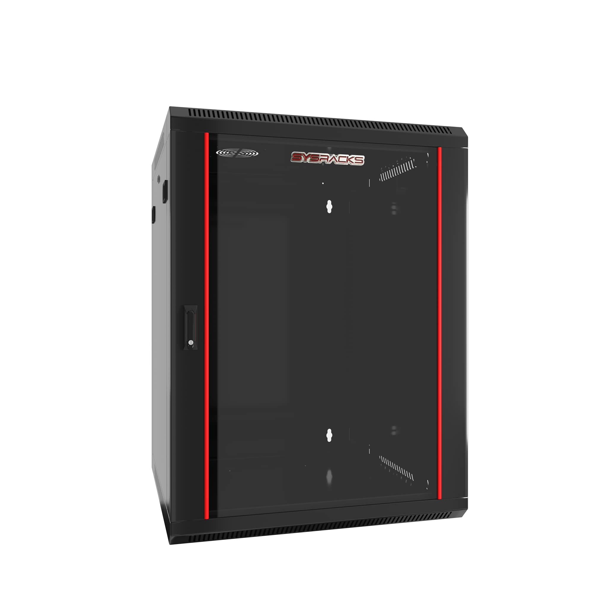 12U Wall Mount Server Rack Cabinet - 24-Inch Depth Locking Network Enclosure for Electronics, Security & AV Equipment | Secure Data Storage for Home Office, Server Rooms & IT Closets
