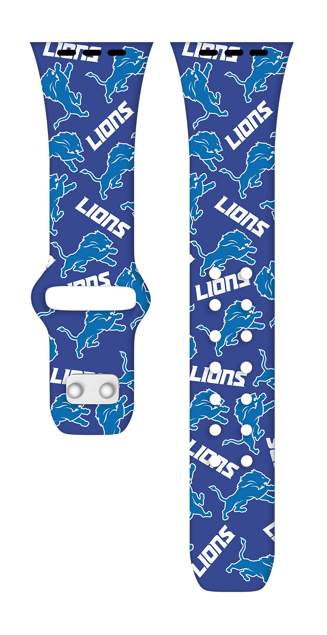 Detroit Lions HD Game Time Watch Band Compatible with Apple Watch Series 1-9 - Perfect for NFL Fans, Game Day & Casual Wear