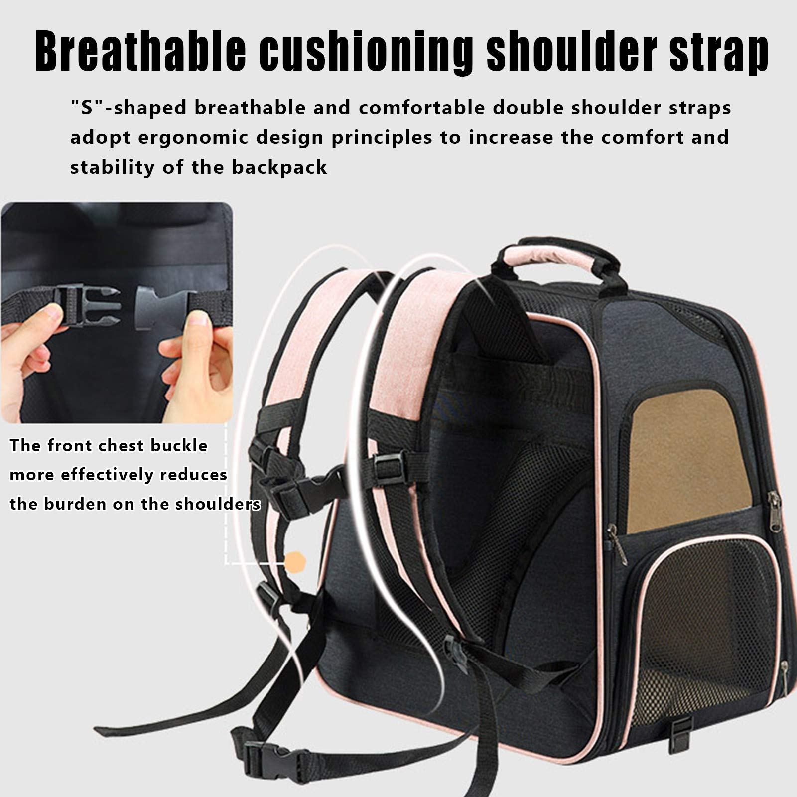 Expandable Wheeled Pet Carrier Backpack - Soft-Sided Rolling Travel Bag for Small Dogs, Cats & Hedgehogs | Hands-Free Design with Mesh Ventilation | Perfect for Hiking, Walking, Outdoor Adventures & Air Travel