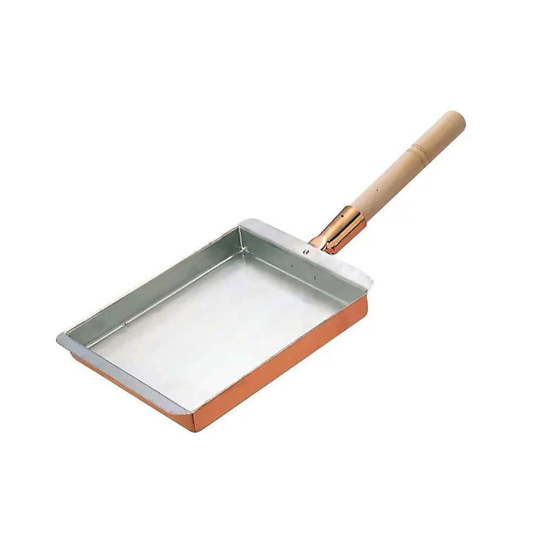 Premium Copper Tamagoyaki Pan - 12cm Rectangular Non-Stick Japanese Omelette Pan for Perfect Egg Rolls - Ideal for Home Cooking, Breakfast & Bento Box Preparation
