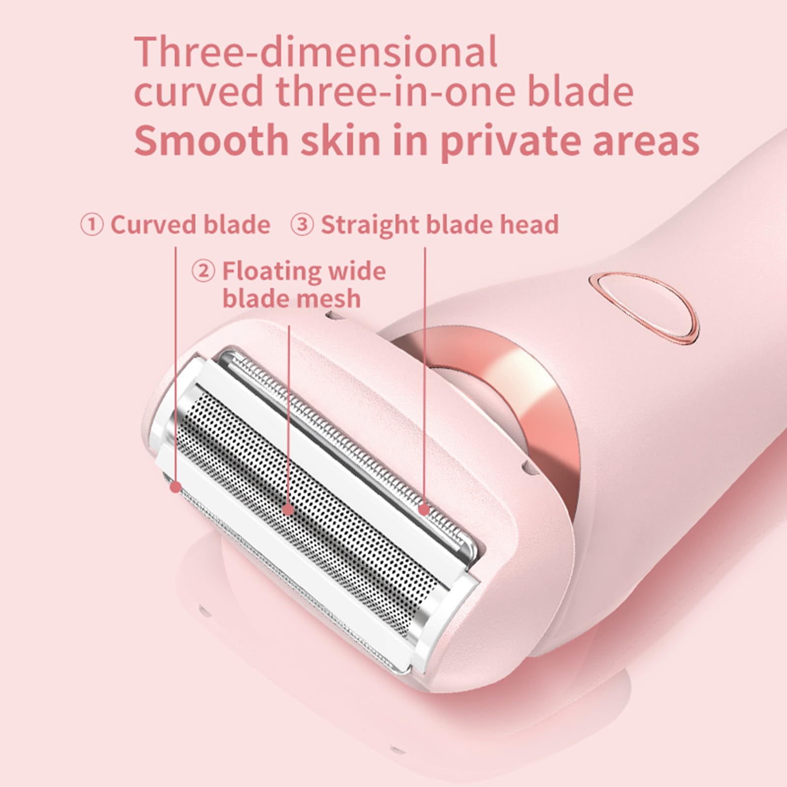 Best Women's Electric Shaver - Rechargeable Bikini Trimmer for Legs, Underarm & Pubic Hair Removal - Smooth Shaving at Home or Travel