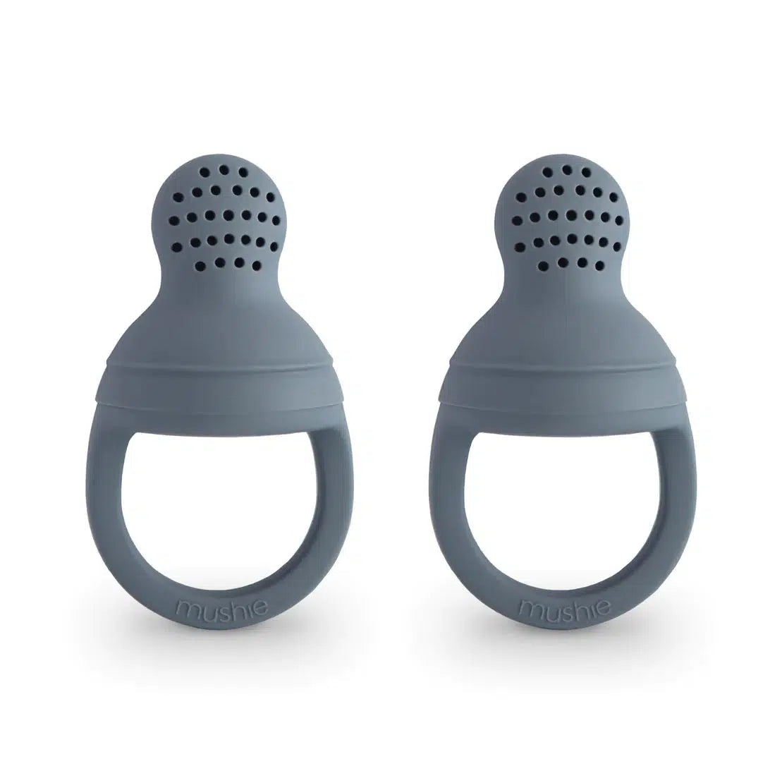 Mushie Silicone Fresh Food Feeder - 2 Pack Set for Babies & Toddlers - BPA-Free Teething & Feeding Pacifier - Perfect for Fruits, Veggies & Purees - Tradewinds Design