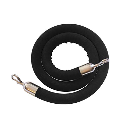 Black Rope With Polished Stainless Steel Snap Ends