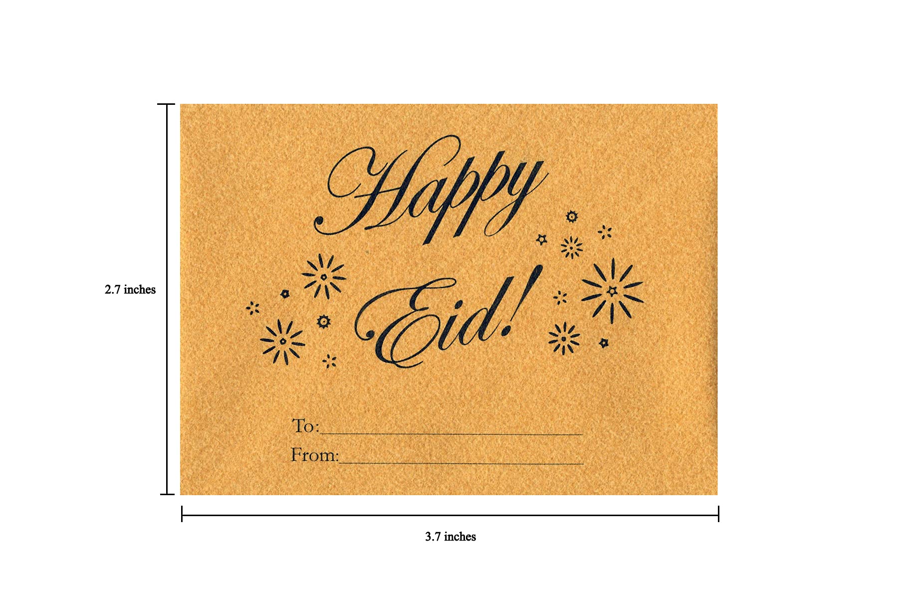 Golden Mini Gift Card Envelopes - 2.7