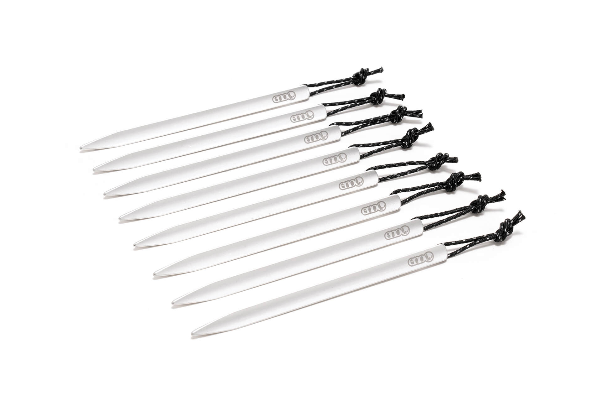 Eno Tarp Stakes - Heavy Duty Tent Stakes for Camping, Hiking & Backpacking - Durable Aluminum Tent Pegs for Tents, Tarps & Shelters - Perfect for Outdoor Adventures