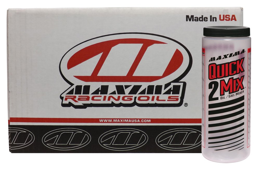Maxima CS10920-20PK 20oz Quick-2-Mix Oil/Gas Ratio Mixing Bottle - Case of 20 - Perfect for 2-Stroke Engine Fuel Mixing, Lawn Mowers, Chainsaws & Outdoor Power Equipment