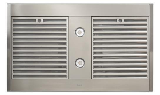 ICB3I36SBS Ispira 36 Inch 650 CFM Stainless Steel Island Range Hood with Purled™ Light System & Brushed Grey Glass - Best Commercial Grade Kitchen Vent Hood for Modern Home Cooking & Smoke Removal
