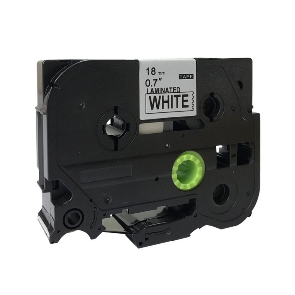 NEOUZA 5PK Brother P-Touch Compatible Label Tape Cartridge - TZe TZ 241 441 541 641 741 - 18mm x 8m Laminated Tape (Black Print on White/Red/Blue/Yellow/Green) - Ideal for Office Organization, Shipping Labels & Home Labeling