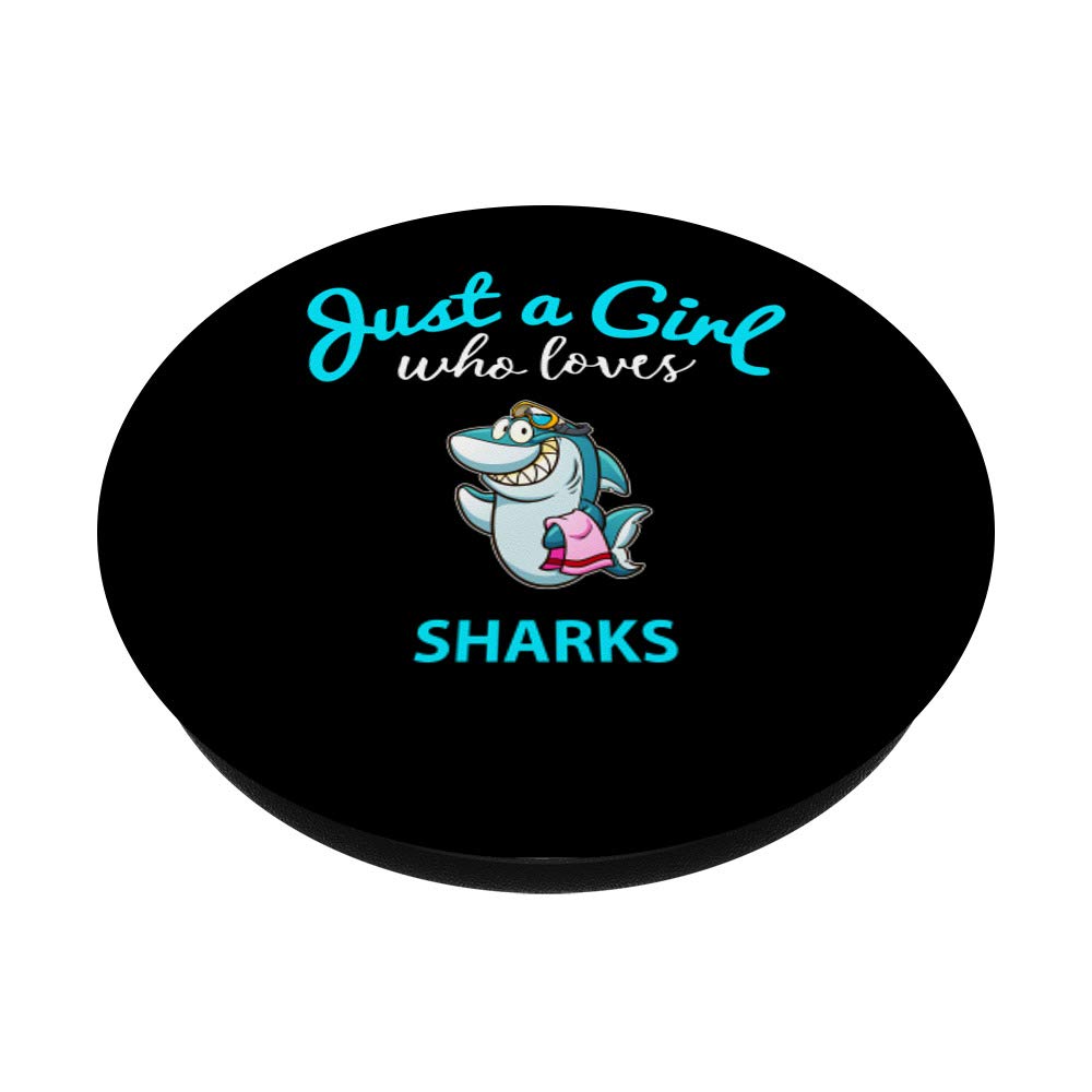 Shark Phone Grip for Girls - Kids PopSocket Stand for Phones & Tablets | Perfect for School & Travel