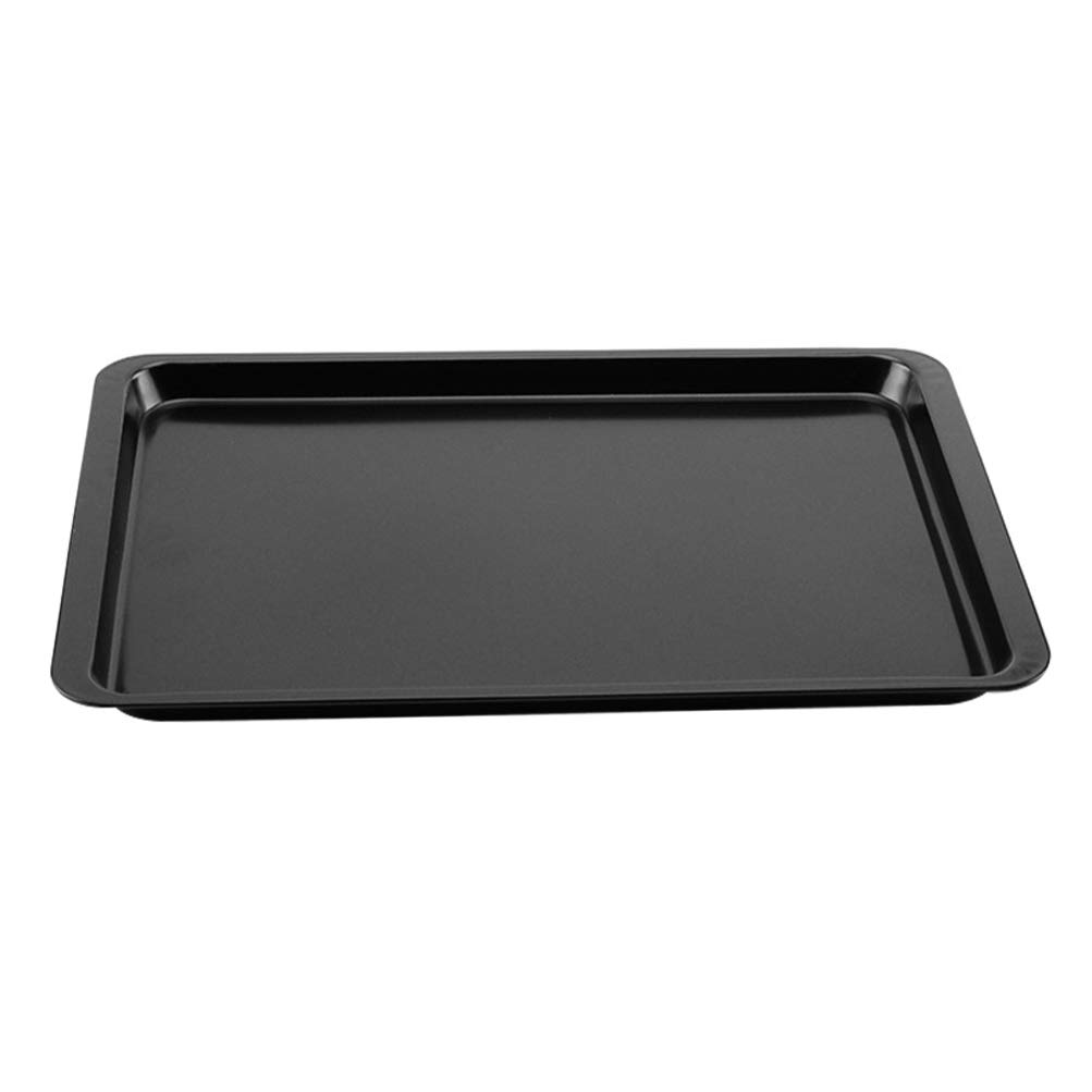 1pc Hemoton Nonstick Baking Pan - Stainless Steel Cookie Tray, Pizza Pan & BBQ Grill Plate for Oven, Desserts, Pizza Serving & Outdoor Cooking | Durable Bakeware for Home & Commercial Use