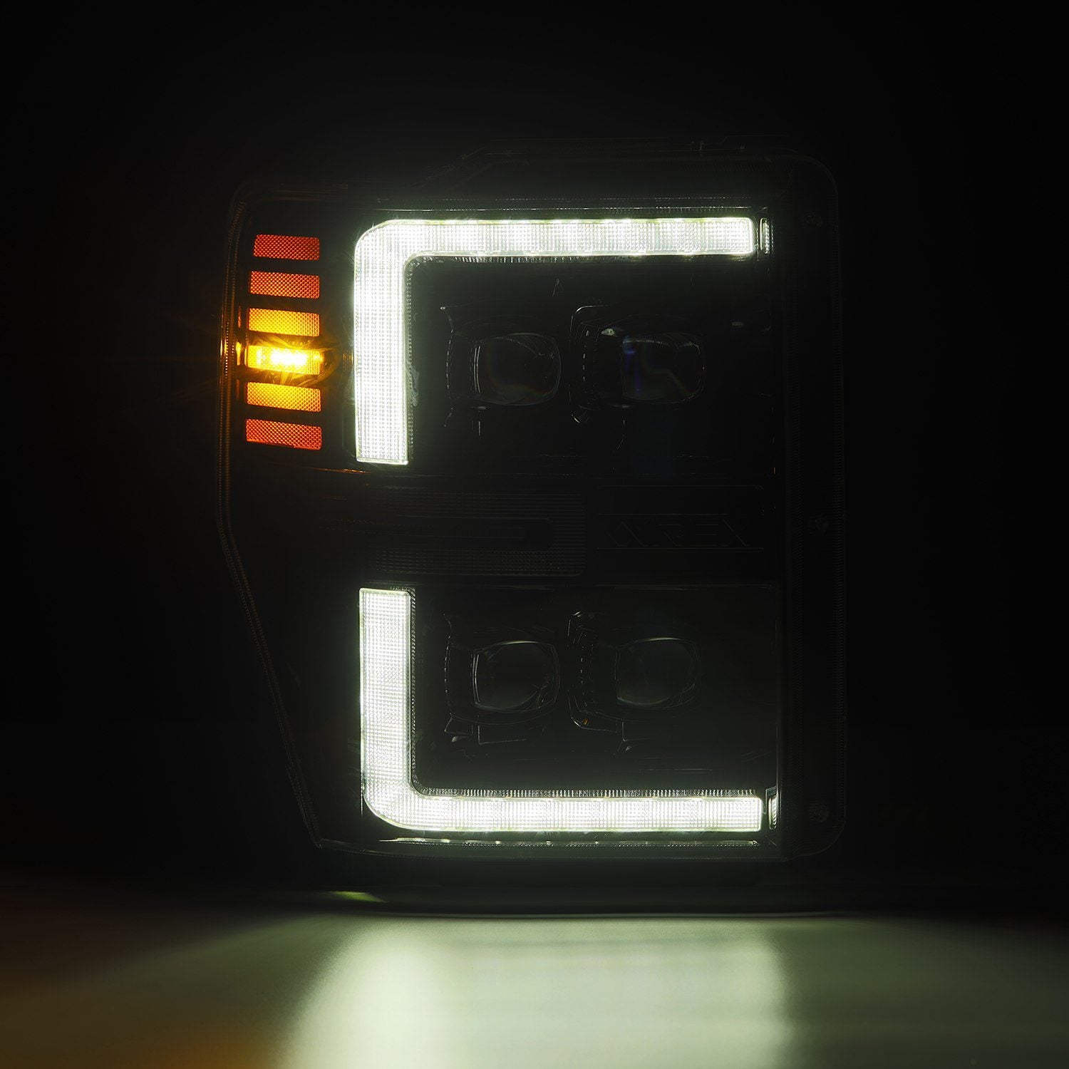 08-10 Ford Super Duty/Excursion NOVA Series LED Projector Headlights - Black Housing for Improved Night Visibility | Perfect for Off-Roading & Truck Upgrades
