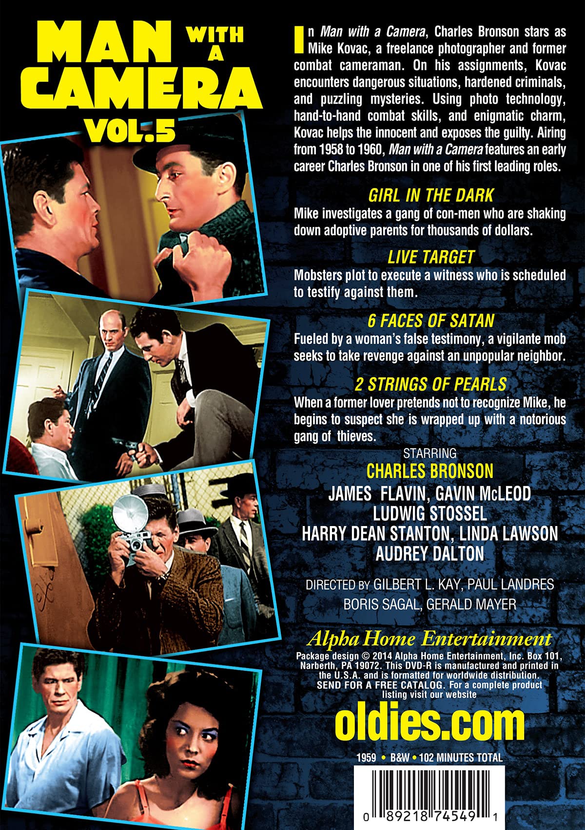 Man with a Camera, Volume 5: 4-Episode Collection DVD - Classic Crime Drama Series for Movie Night & TV Show Lovers