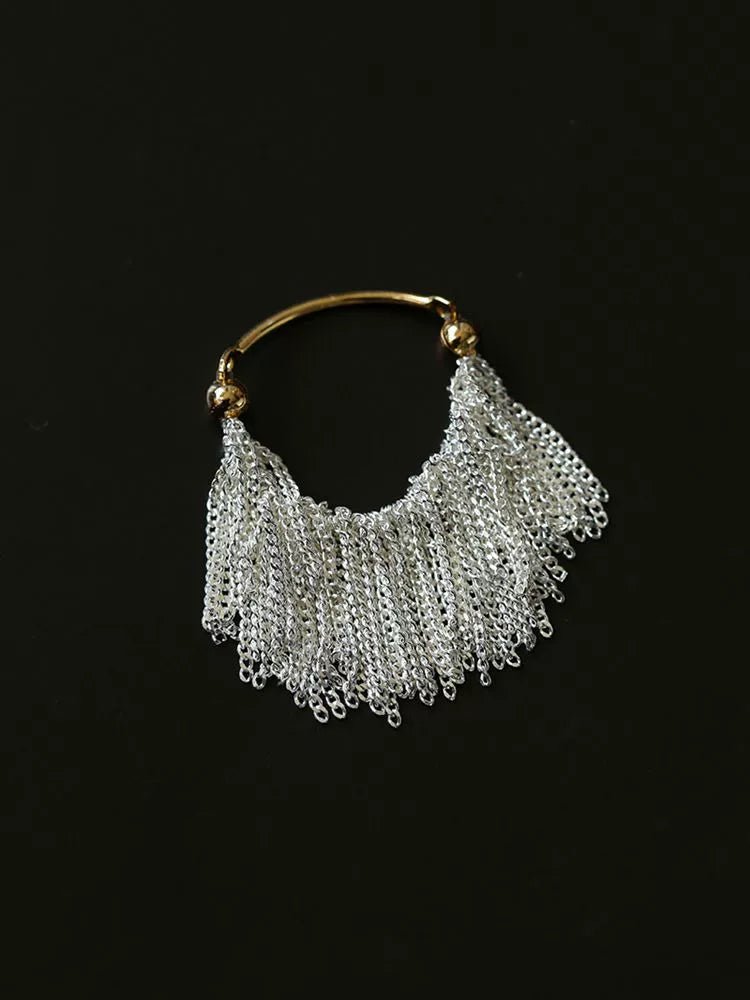 Shining Galaxy Waterfall Tassel Ring - Elegant Bohemian Jewelry for Women, Dainty Stackable Rings for Everyday Wear, Perfect for Parties, Dates & Special Occasions