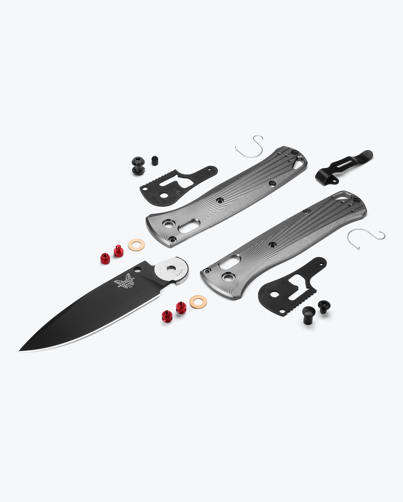 Bugout® Folding Knife - Gray Aluminum Handle, EDC Pocket Knife for Outdoor Camping, Hiking & Everyday Carry
