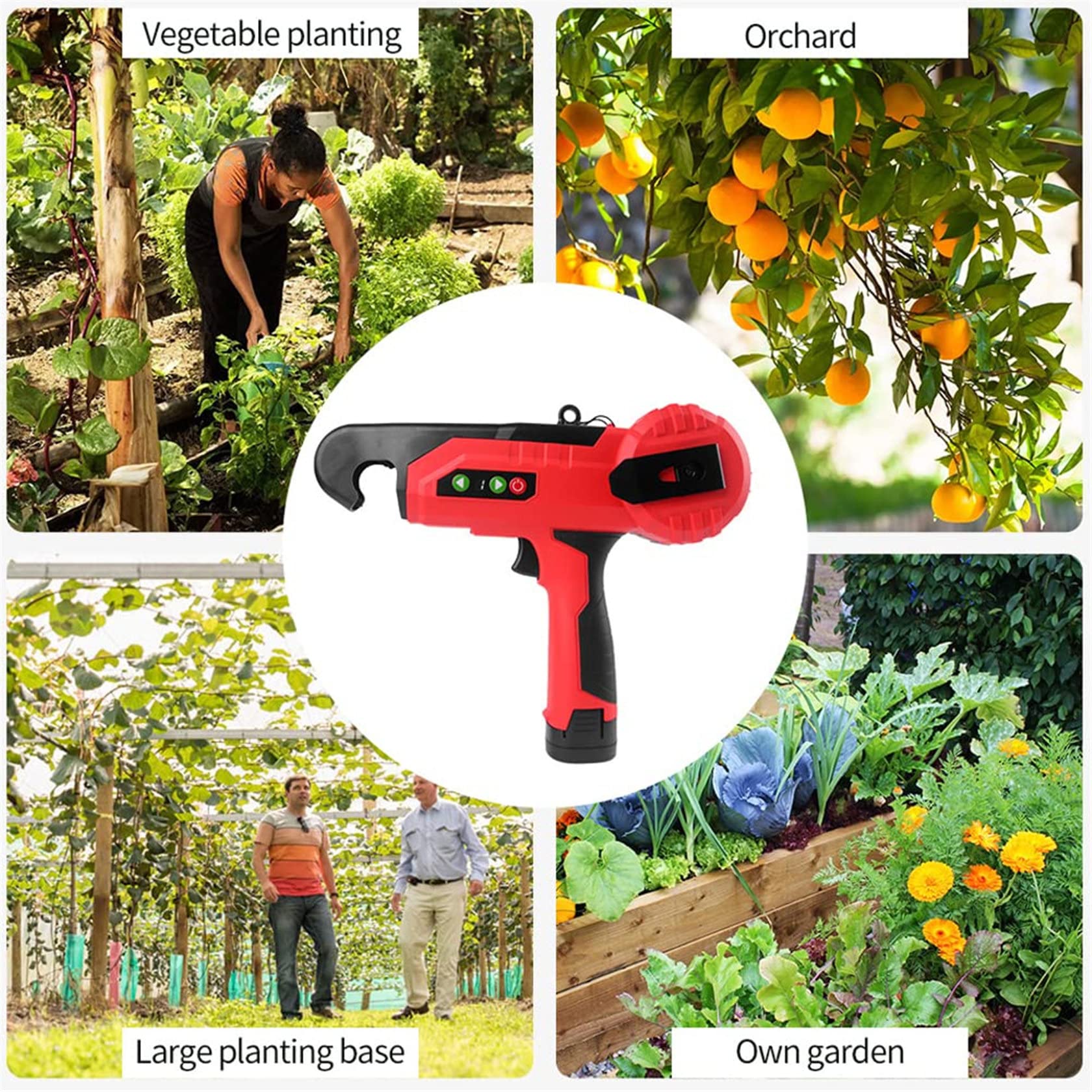 Electric Plant Tie Machine - Automatic Vineyard Tying Tool for Grapes, Raspberries & Tomatoes (Max 2.5cm Bundle) | Perfect for Agriculture, Vegetable Gardens & Berry Farms