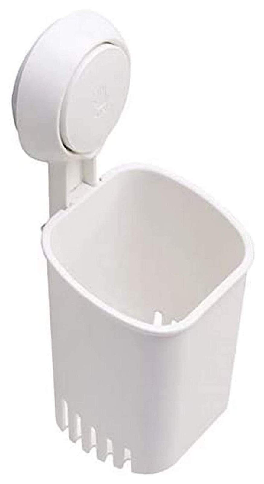 Zhanmags ABS Suction Cup Toothbrush Holder Set - 4-Piece Bathroom Organizer with Strong Adhesive for Wall Mount - Perfect for Small Spaces, Dorm Rooms & Travel (Model 1207)