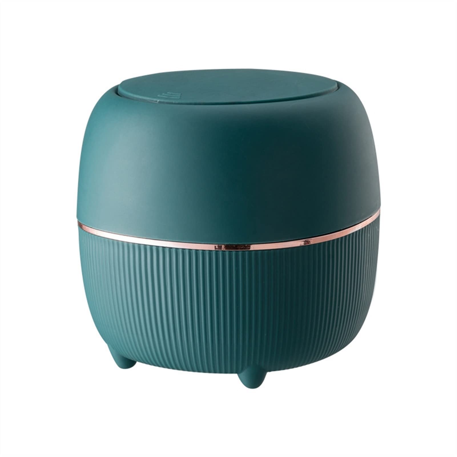 NFEGSIYA Mini Trash Can - Small Desktop Waste Bin for Home & Office, Elegant Bedside Garbage Bucket for Bedroom, Living Room, Tea Table - Perfect for Paper Waste, Snack Wrappers & Daily Trash (Green)