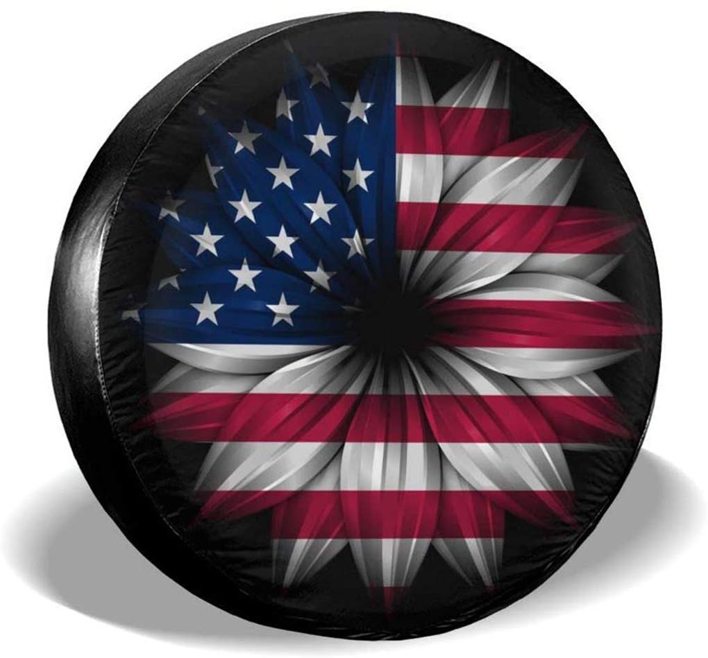 Custom Spare Tire Cover - Personalized Universal Wheel Cover with Text & Image - Fits 14 Inch Trailer, RV, SUV - Perfect for Road Trips & Outdoor Adventures