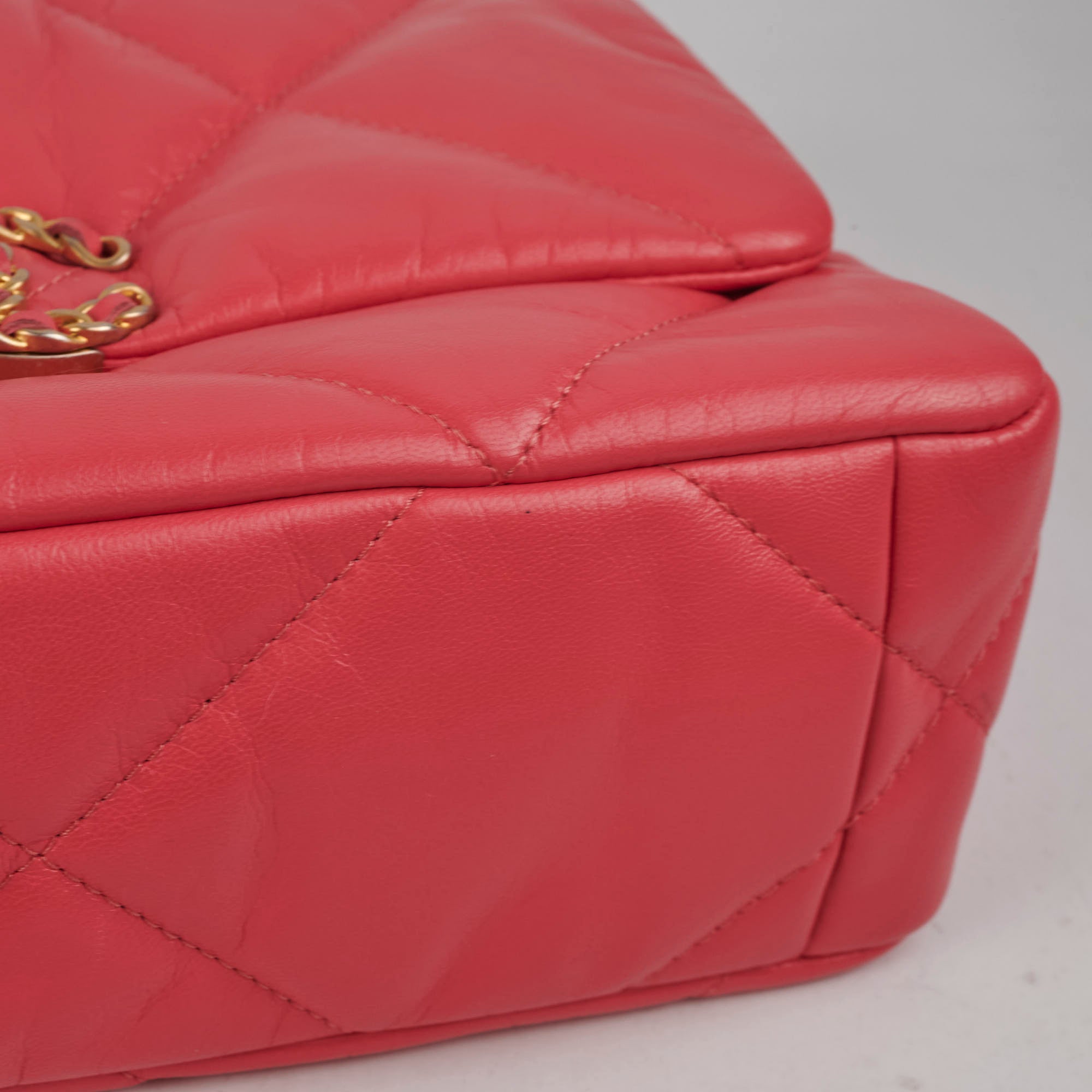 Chanel 19 Small Pink Leather Flap Bag - Luxury Designer Handbag for Women | Perfect for Date Night, Parties & Special Occasions