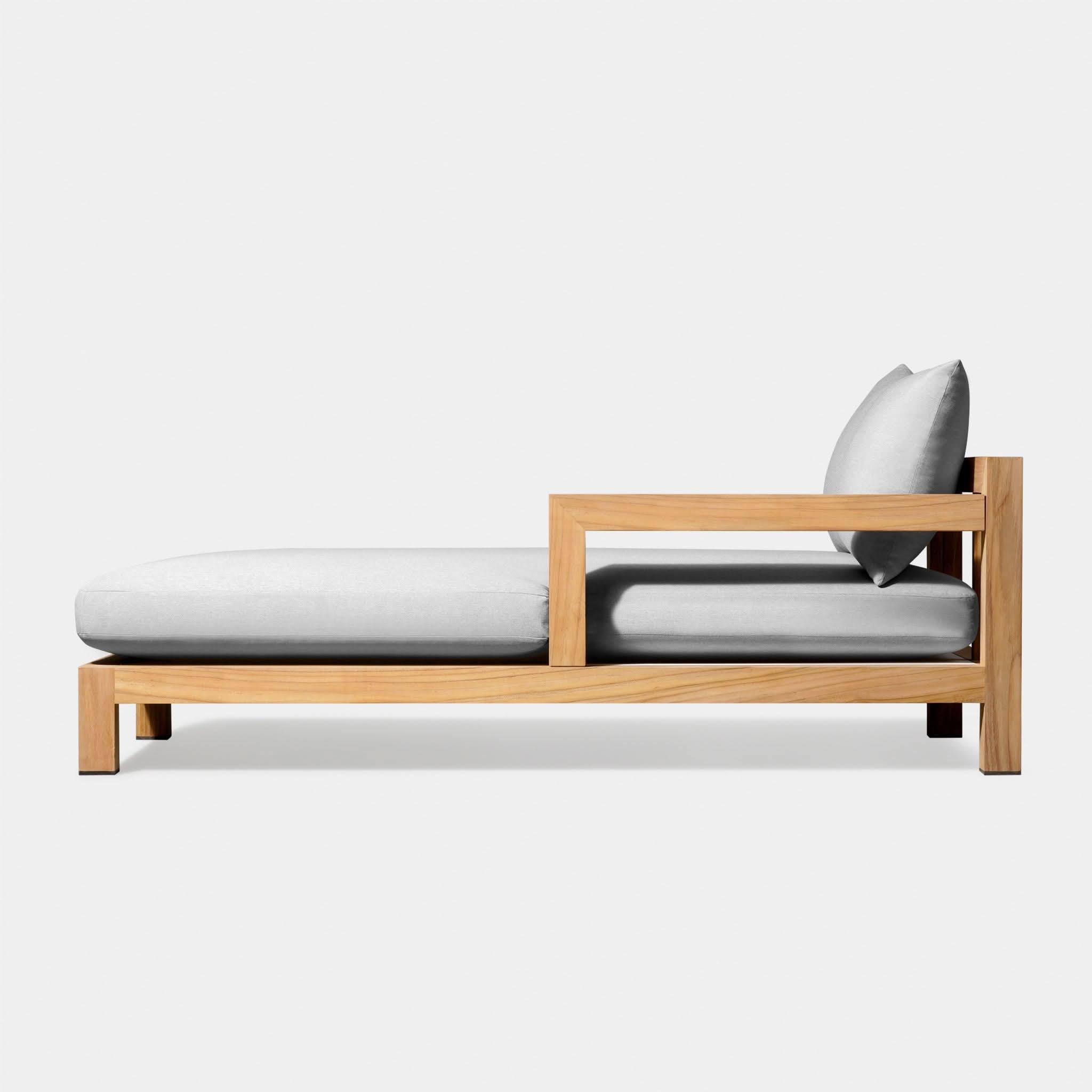 Premium Pacific Teak Chaise Lounge - Outdoor Patio Furniture for Poolside, Beach & Garden Relaxation - Weather-Resistant & Durable Teak Wood Design
