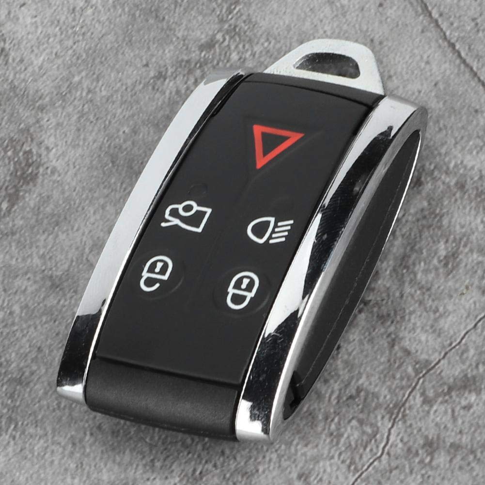ARAMOX Car Key Fob Replacement - 5 Button Remote Key Shell Case Compatible with Jaguar XF 2009-2012 Models | Durable & Weatherproof Design for Everyday Use