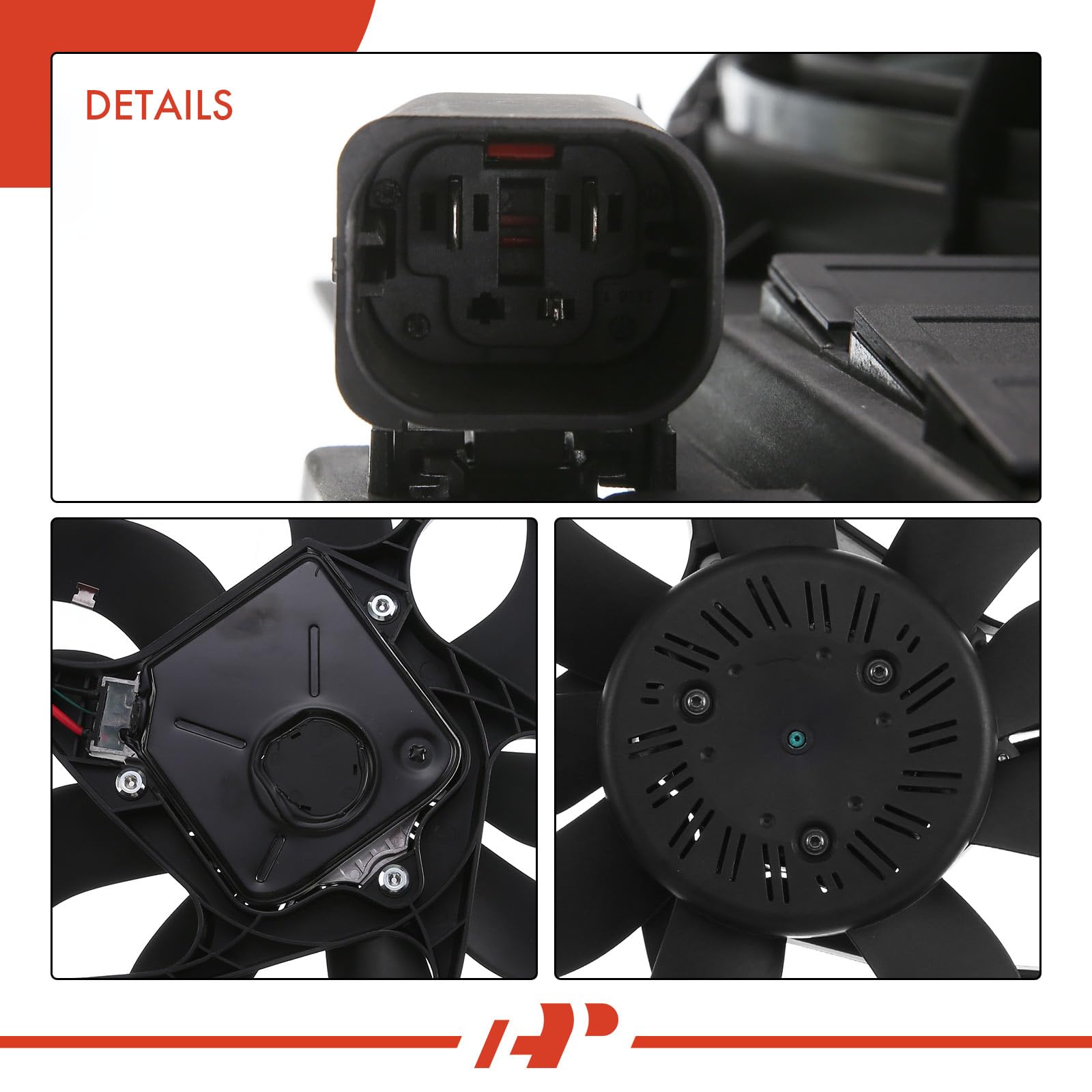 Premium BMW Engine Radiator Cooling Fan Assembly - Compatible with F10 528i & 528i xDrive (2012-2016) - Replacement for OEM# 17418642161 & 17418619143 - Perfect for Engine Overheating Prevention & Summer Driving Protection